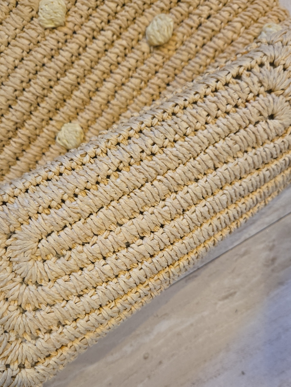 Talbot's Natural Raffia Shoulder Bag - Picture 3 of 8